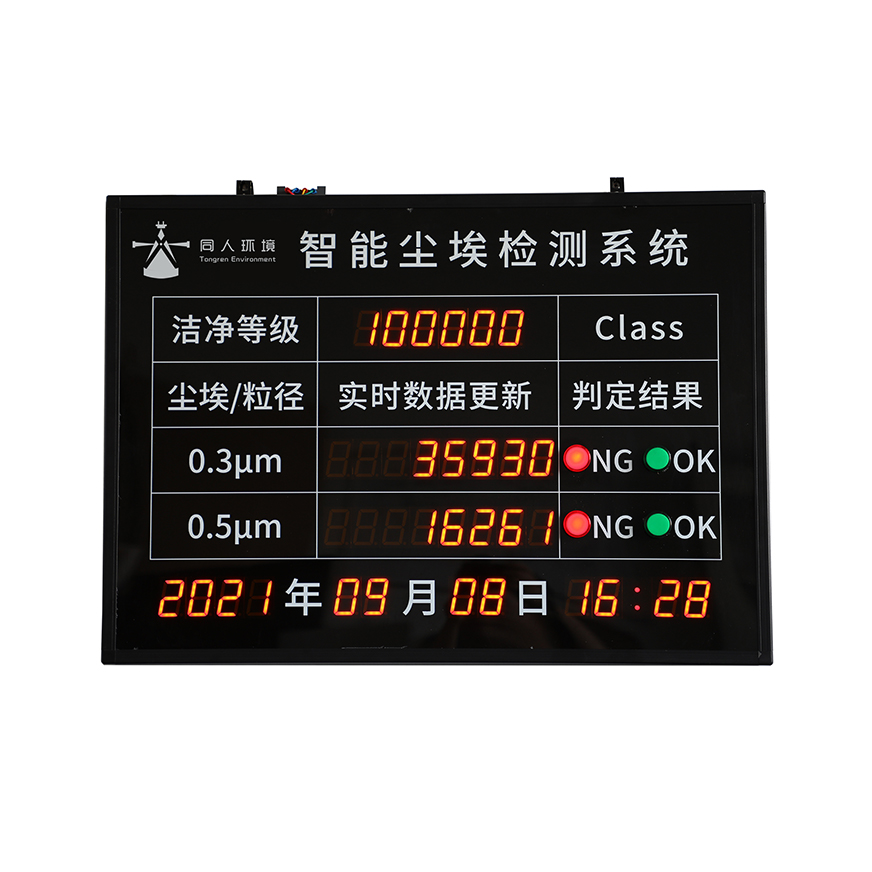 尘埃粒子计数器看板